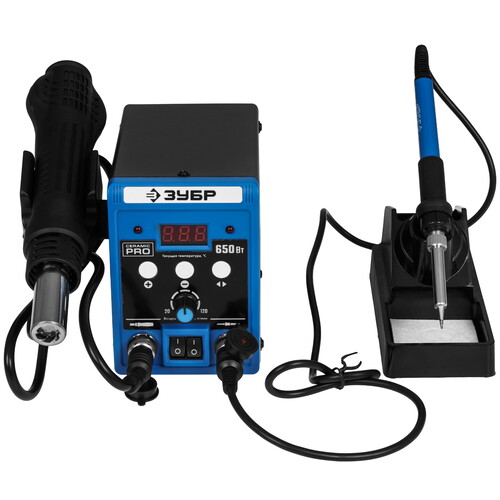 Купить Паяльная станция ЗУБР ПСР-650  5643465. Характеристики, отзывы и цены в Донецке