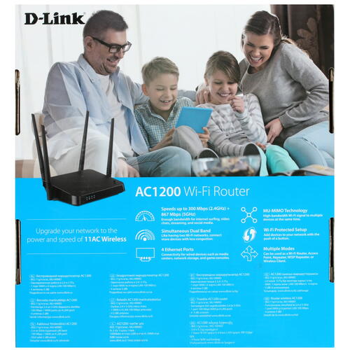 Купить Wi-Fi роутер D-Link DIR-822/E1  4773963. Характеристики, отзывы и цены в Донецке
