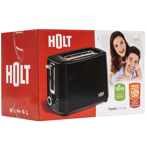 Купить Тостер Holt HT-ET-004 черный  9284889. Характеристики, отзывы и цены в Донецке