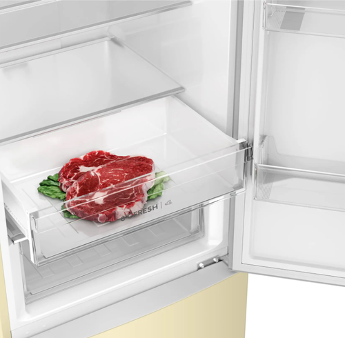 Купить Холодильник с морозильником   Haier CEF536CCG бежевый  9291523. Характеристики, отзывы и цены в Донецке