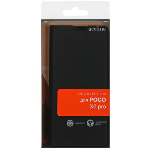 Купить Чехол-книжка  Aceline Kors для POCO X6 Pro черный  5434767. Характеристики, отзывы и цены в Донецке