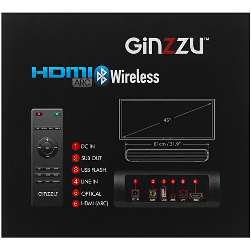 Купить Саундбар GiNZZU GM-506 черный  9919106. Характеристики, отзывы и цены в Донецке