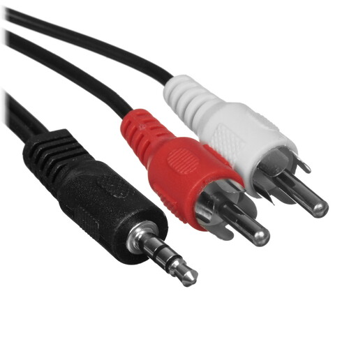 Купить Кабель   Cablexpert 2RCA - jack 3.5 мм черный  5630971. Характеристики, отзывы и цены в Донецке