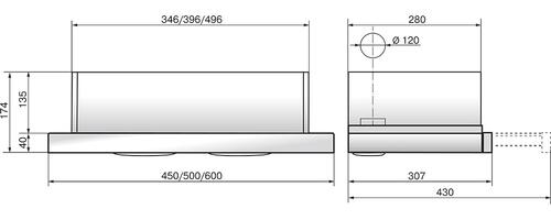 Купить Вытяжка телескопическая ELIKOR Интегра Glass 45Н-400-В2Д бежевый/серебристый  8120726. Характеристики, отзывы и цены в Донецке
