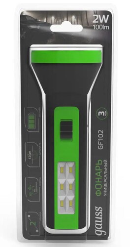 Купить Фонарь Gauss GF102  9112152. Характеристики, отзывы и цены в Донецке