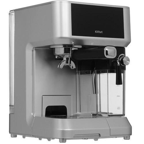 Купить Кофеварка рожковая Kitfort КТ-7545 серебристый  9231652. Характеристики, отзывы и цены в Донецке