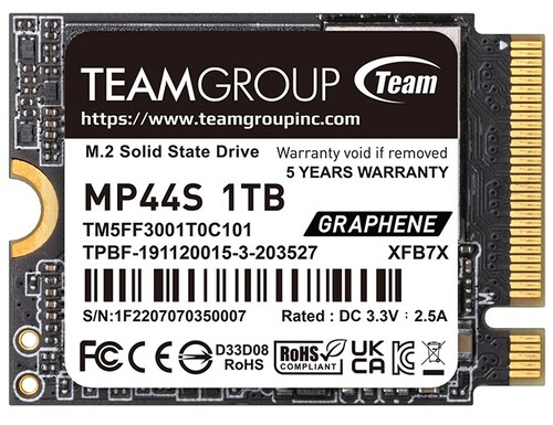 Купить 1000 ГБ M.2 NVMe накопитель TEAMGROUP MP44S [TM5FF3001T0C101]  5456962. Характеристики, отзывы и цены в Донецке