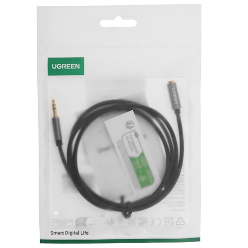 Купить Кабель   Ugreen jack 3.5 мм - jack 3.5 мм черный  5601303. Характеристики, отзывы и цены в Донецке