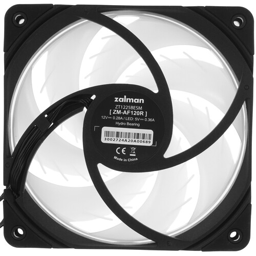 Купить Вентилятор ZALMAN ZM-AF120R ARGB  черный  5613077. Характеристики, отзывы и цены в Донецке