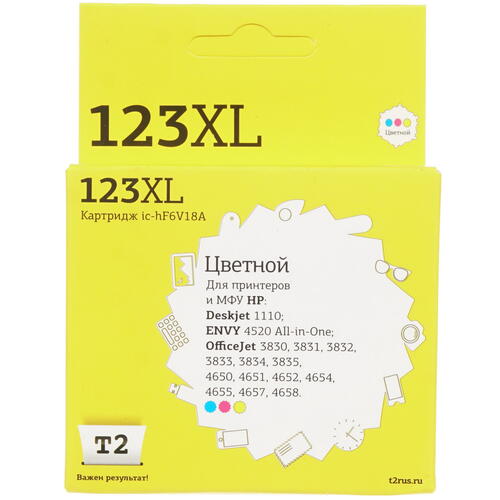 Купить Картридж T2 IC-HF6V18A многоцветный  1698451. Характеристики, отзывы и цены в Донецке