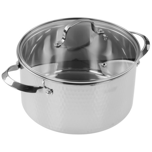 Купить Кастрюля Rondell RainDrops RDS-1295 5.6 л 24 см серебристый  9309619. Характеристики, отзывы и цены в Донецке
