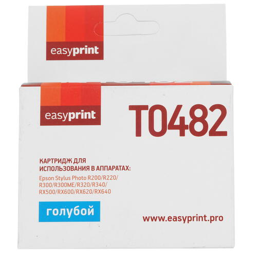 Купить Картридж EasyPrint IE-T0482 голубой  4822774. Характеристики, отзывы и цены в Донецке