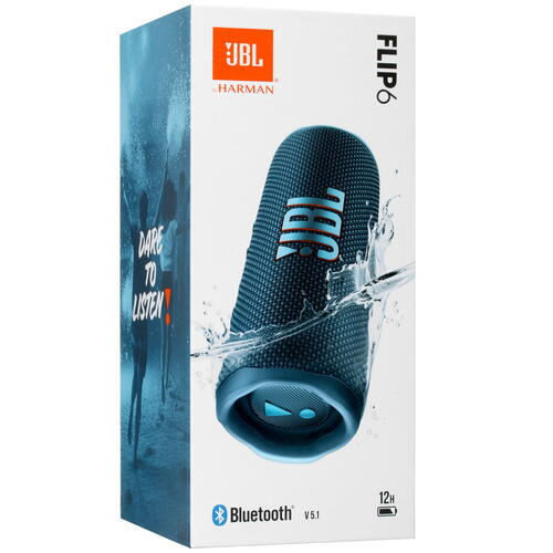 Купить Портативная колонка JBL Flip 6, синий  5007409. Характеристики, отзывы и цены в Донецке