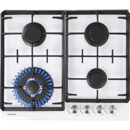 Купить Газовая варочная поверхность NORDFROST HM 6044 W  9079282. Характеристики, отзывы и цены в Донецке