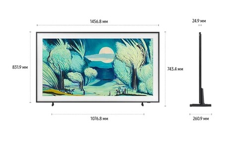 Купить 65" (163 см) Телевизор Samsung The Frame QE65LS03FAUXRU черный  5622927. Характеристики, отзывы и цены в Донецке