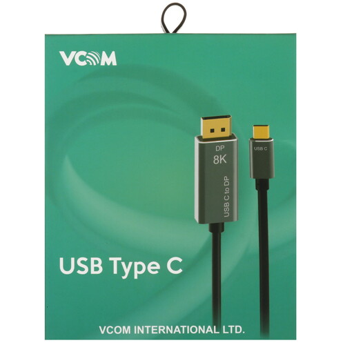 Купить Кабель однонаправленный VCOM USB Type-C - DisplayPort, 1.8 м  9167400. Характеристики, отзывы и цены в Донецке