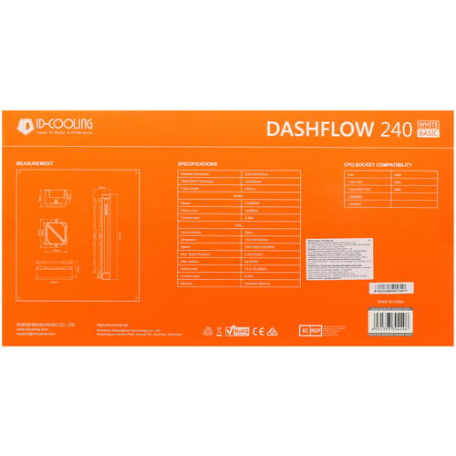 Купить Система охлаждения ID-COOLING DASHFLOW 240 BASIC  белая  5080977. Характеристики, отзывы и цены в Донецке