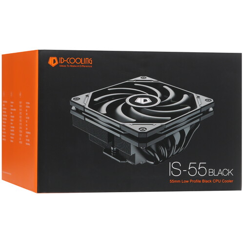 Купить Кулер для процессора ID-COOLING IS-55 BLACK  черный  5441495. Характеристики, отзывы и цены в Донецке