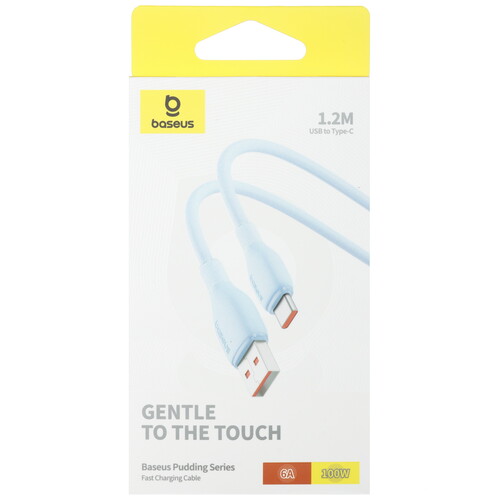 Купить Кабель круглый Baseus USB Type-C - USB 2.0 Type-A голубой 1.2 м  5495753. Характеристики, отзывы и цены в Донецке