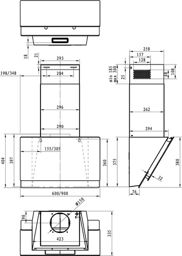 Купить Вытяжка наклонная Gorenje WHI649EXGW белый/белый  9073694. Характеристики, отзывы и цены в Донецке