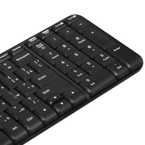 Купить Клавиатура+мышь беспроводная   Logitech MK220 черный  5442422. Характеристики, отзывы и цены в Донецке