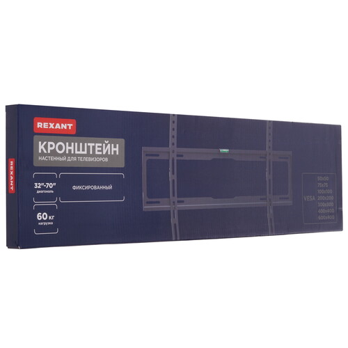 Купить Кронштейн для ТВ Rexant 38-0340 черный  9313494. Характеристики, отзывы и цены в Донецке
