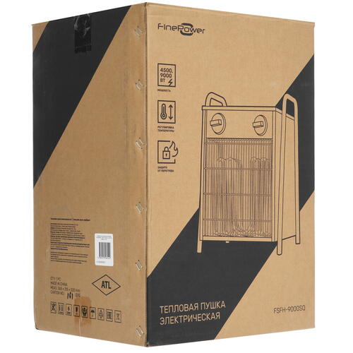 Купить Тепловая пушка электрическая FinePower FSFH-9000SQ  5400811. Характеристики, отзывы и цены в Донецке