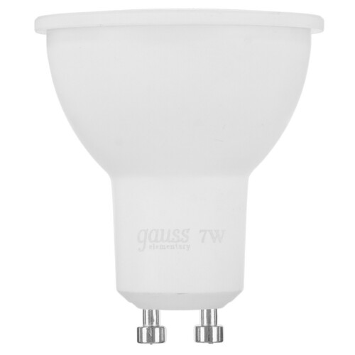 Купить Лампа светодиодная Gauss Elementary MR16 7W 550lm 4100К GU10 LED 1/10/100  9109660. Характеристики, отзывы и цены в Донецке