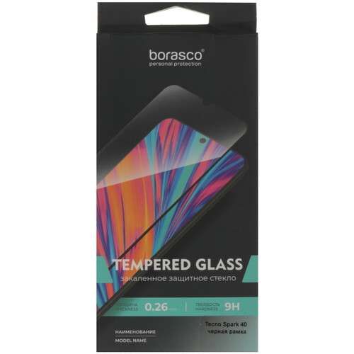 Купить Защитное стекло BoraSCO для экрана Tecno SPARK 40  9291353. Характеристики, отзывы и цены в Донецке