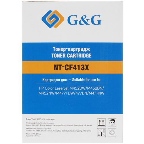 Купить Картридж лазерный G&G NT-CF413X пурпурный  1396625. Характеристики, отзывы и цены в Донецке