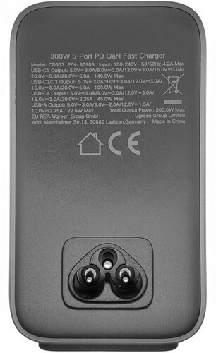 Купить Сетевое зарядное устройство Ugreen CD333 серый  5454131. Характеристики, отзывы и цены в Донецке