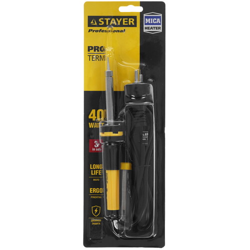 Купить Паяльник Stayer 55300-40  8165137. Характеристики, отзывы и цены в Донецке