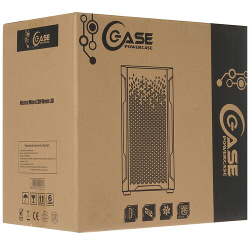 Купить Корпус PowerCase Mistral Micro Z3W Mesh LED  4734167. Характеристики, отзывы и цены в Донецке