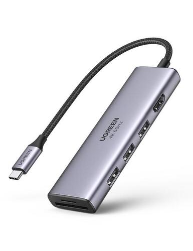 Купить Док-станция Ugreen CM511 серый  4866784. Характеристики, отзывы и цены в Донецке