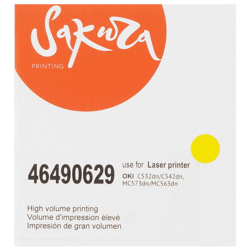 Купить Картридж лазерный SAKURA 46490629 желтый  5363607. Характеристики, отзывы и цены в Донецке