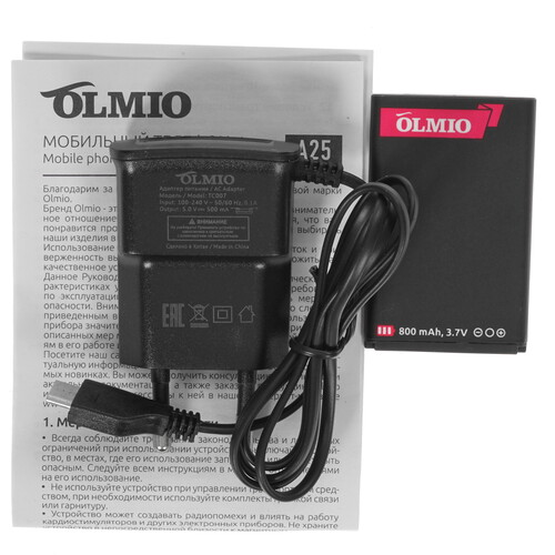 Купить Сотовый телефон Olmio A25 черный  4761571. Характеристики, отзывы и цены в Донецке