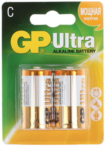 Купить Батарейка GP Ultra C (LR14/ER26500/R14)  1135688. Характеристики, отзывы и цены в Донецке