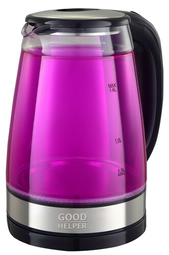 Купить Электрочайник Goodhelper KPG-1810 розовый  9304896. Характеристики, отзывы и цены в Донецке