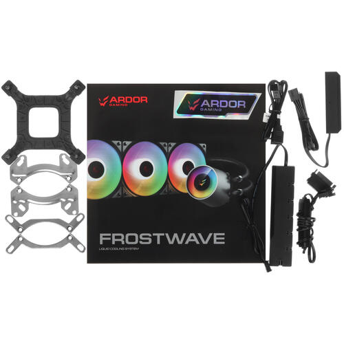 Купить Система охлаждения ARDOR GAMING Frostwave 360 RGB V2 AG черная  5431331. Характеристики, отзывы и цены в Донецке