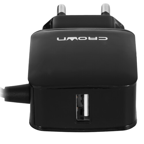 Купить Сетевое зарядное устройство Crown CMWC-3001 черный  5479767. Характеристики, отзывы и цены в Донецке