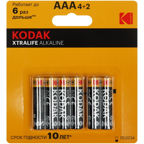 Купить Батарейка Kodak XTRALIFE AAA (LR03/FR03)  9253185. Характеристики, отзывы и цены в Донецке