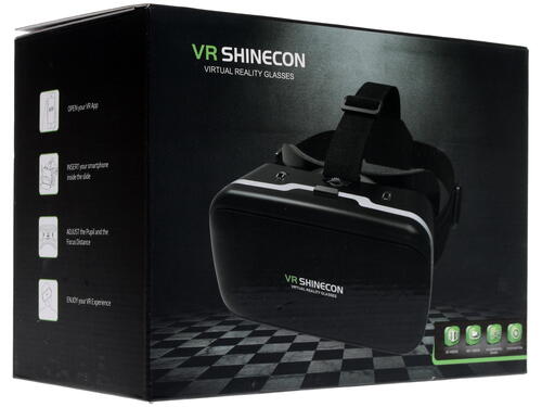 Купить Очки виртуальной реальности Shinecon SC-G04C черный  1133182. Характеристики, отзывы и цены в Донецке