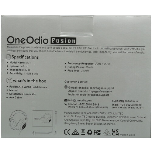 Купить Проводные наушники OneOdio A71D черный 2020  9099286. Характеристики, отзывы и цены в Донецке