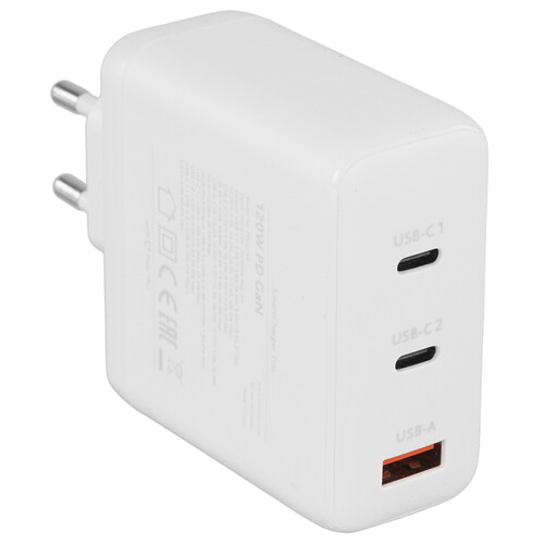 Купить Сетевое зарядное устройство TTEC SmartCharger Trio GAN 120W белый  9202688. Характеристики, отзывы и цены в Донецке