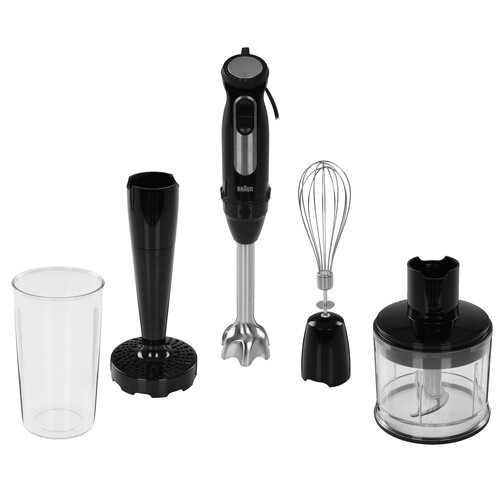 Купить Блендер погружной Braun MQ55307M черный  9157716. Характеристики, отзывы и цены в Донецке