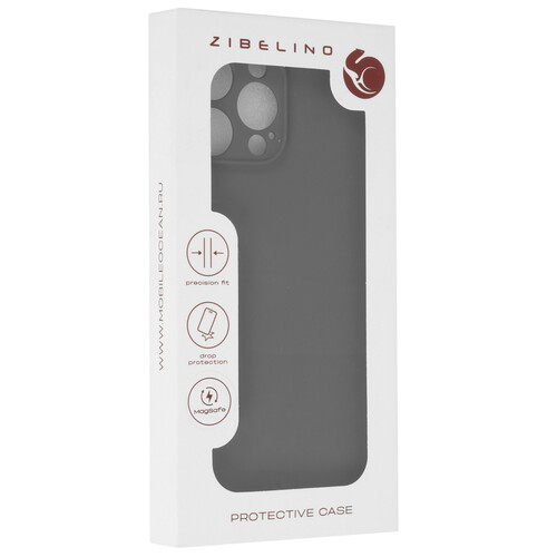 Купить Накладка  Zibelino Soft Case для Apple iPhone 16 Pro Max серый  9273901. Характеристики, отзывы и цены в Донецке
