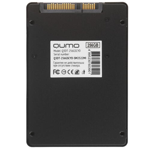 Купить 256 ГБ 2.5" SATA накопитель QUMO Novation 3D TLC [Q3DT-256GSCYD]  9911218. Характеристики, отзывы и цены в Донецке