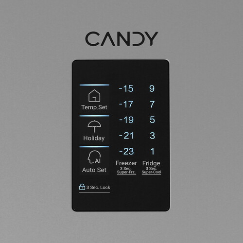 Купить Холодильник с морозильником   Candy CFN6200SD серебристый  9248219. Характеристики, отзывы и цены в Донецке