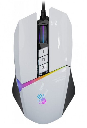 Купить Мышь проводная A4Tech Bloody W60 Max  белый  9295943. Характеристики, отзывы и цены в Донецке