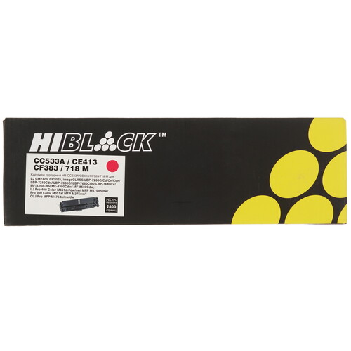 Купить Картридж Hi-Black CC533A, пурпурный  7937314. Характеристики, отзывы и цены в Донецке